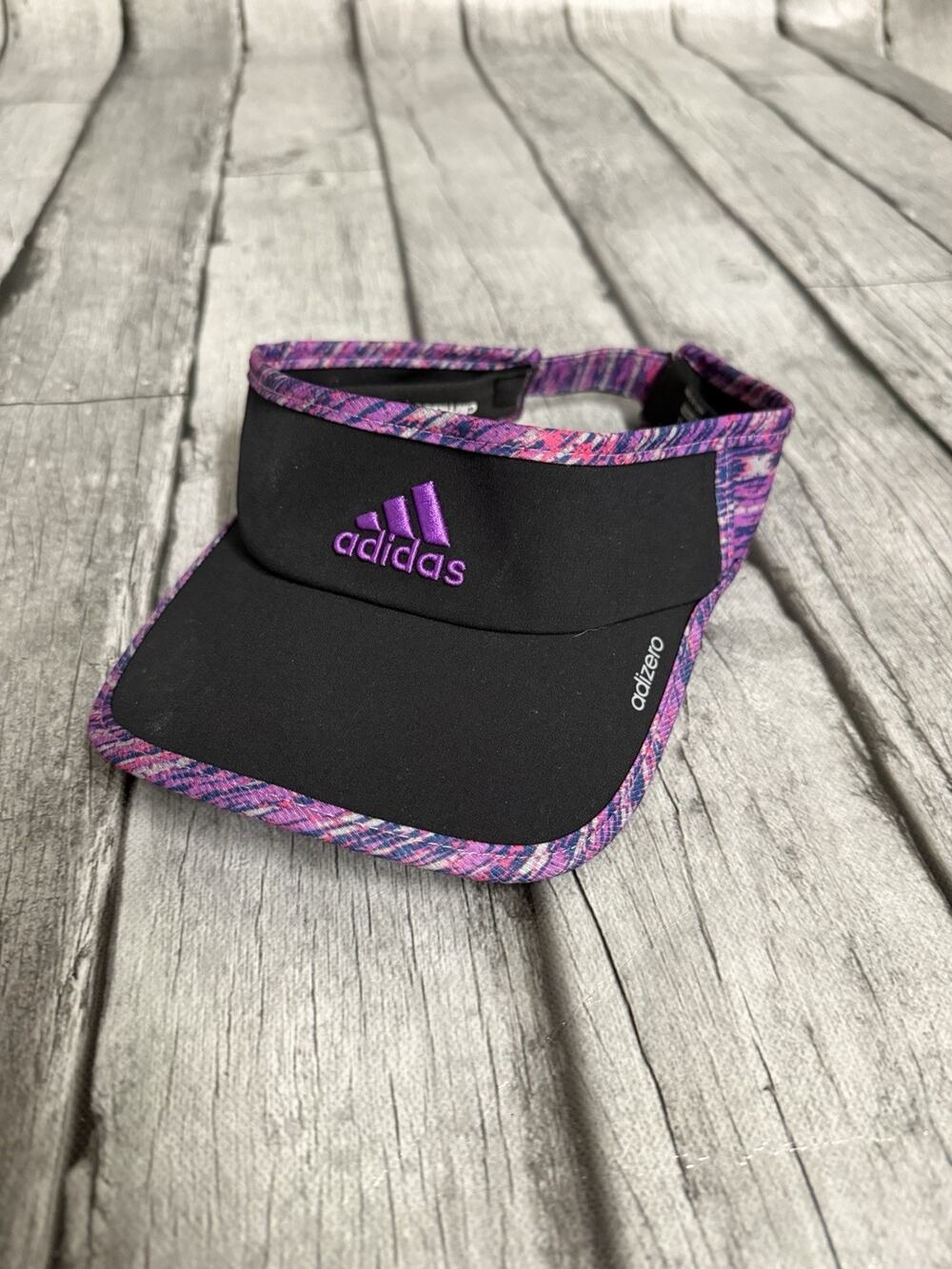 Women's Adidas Adizero Black W Purple Trim Visor Adjustable Climacool